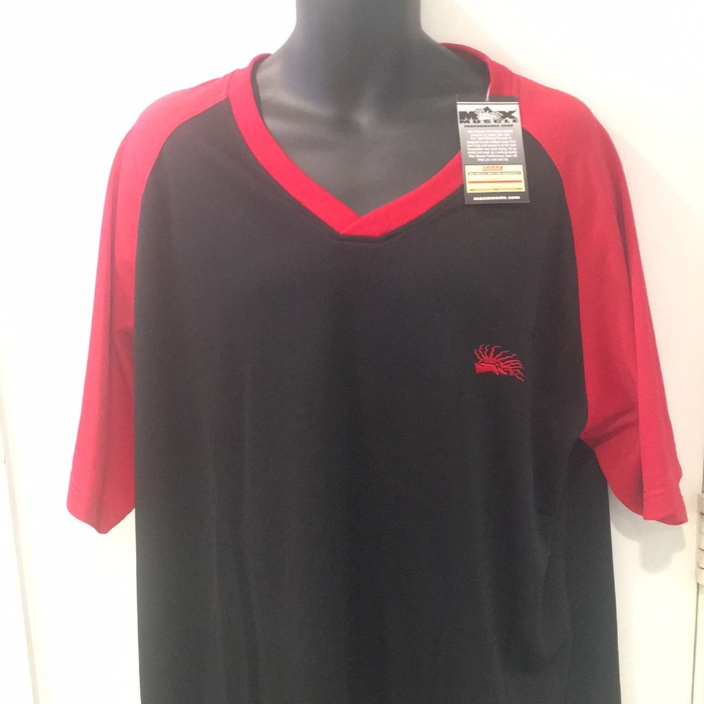 Brand New Mens Musclemax Vee Neck 2XL